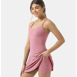 Halara exercise dress with built in bra and shorts - POCKETS